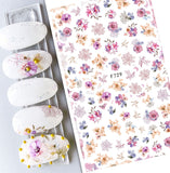 Nail Stickers Flowers F-729