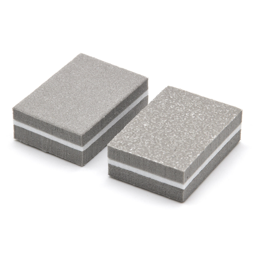 Double Sided Nail Buffers Mini Size 100/180 Grit - Gray (1 case/1500 pieces)