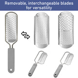 PrettyClaw Foot File & Callus Remover Replacement Blades - Silver/Double Hole (12pc)