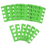 PrettyClaw EVA Pedicure Toe Separators - Green (200 Pieces/100 Pairs)