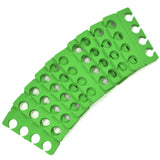 PrettyClaw EVA Pedicure Toe Separators - Green (200 Pieces/100 Pairs)