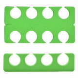 PrettyClaw EVA Pedicure Toe Separators - Green (200 Pieces/100 Pairs)