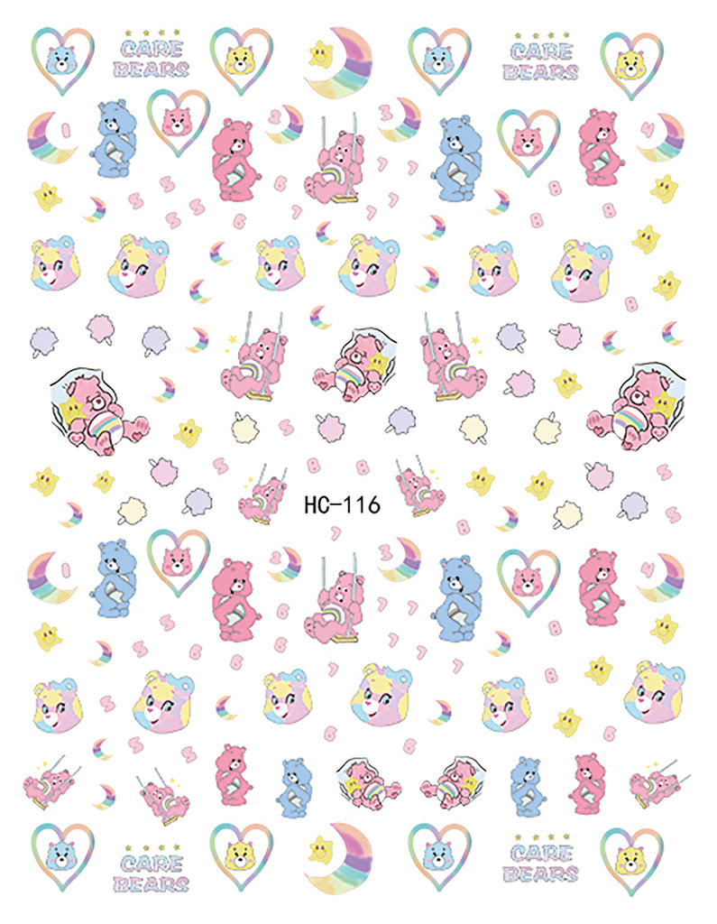 Nail Stickers Care Bears HC-116