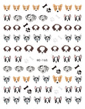 Nail Stickers Dog Heads HC-165