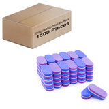 Double Sided Oval Nail Buffers 100/180 Grit - Purple/Blue (1 case/1500 pieces)