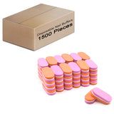 Double Sided Oval Nail Buffers 100/180 Grit - Orange/Pink (1 case/1500 pieces)