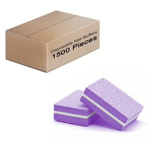 Double Sided Nail Buffers Mini Size 100/180 Grit - Purple (1 case/1500 pieces)