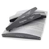 PrettyClaw Acrylic Nail Files Half Moon Shape 80/100 Grit - Black (1 Case/1250 pieces)