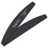 PrettyClaw Acrylic Nail Files Half Moon Shape 80/80 Grit - Black (10 pieces)