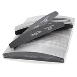 PrettyClaw Acrylic Nail Files Half Moon Shape 80/80 Grit - Black (1 Case/1250 pieces)