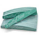 PrettyClaw 100/150 Half-Moon Premium Nail Files - Green, 25 Pcs