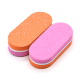 Double Sided Oval Nail Buffers 100/180 Grit - Orange/Pink (1 case/1500 pieces)