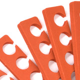 PrettyClaw EVA Pedicure Toe Separators - Orange (200 Pieces/100 Pairs)