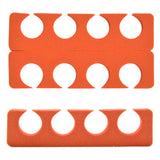 PrettyClaw EVA Pedicure Toe Separators - Orange (200 Pieces/100 Pairs)