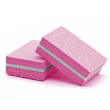 Double Sided Nail Buffers Mini Size 100/180 Grit - Pink (1 case/1500 pieces)