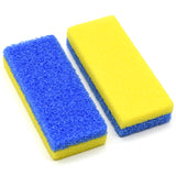 PrettyClaw Disposable Pumice Bars - Yellow/Blue (Coarse/Extra Coarse), 4pcs