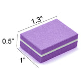 Double Sided Nail Buffers Mini Size 100/180 Grit - Purple (1 case/1500 pieces)