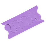 PrettyClaw EVA Pedicure Toe Separators - Purple (200 Pieces/100 Pairs)