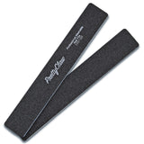 PrettyClaw Acrylic Nail Files Rectangle Jumbo Shape 100/180 Grit - Black (1 Case/1250 Pieces)