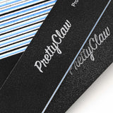 PrettyClaw Acrylic Nail Files Rectangle Jumbo Shape 180/240 Grit - Black (10 Pieces)