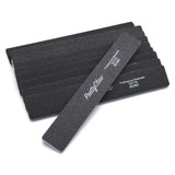 PrettyClaw Acrylic Nail Files Rectangle Jumbo Shape 80/80 Grit - Black (10 Pieces)