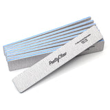 PrettyClaw Acrylic Nail Files Rectangle Jumbo Shape 100/100 Grit - Zebra (10 Pieces)