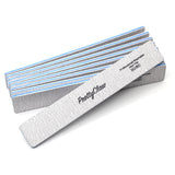 PrettyClaw Acrylic Nail Files Rectangle Jumbo Shape 80/80 Grit - Zebra (10 Pieces)