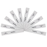 PrettyClaw Acrylic Nail Files Rectangle Jumbo Shape 80/80 Grit - Zebra (10 Pieces)