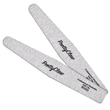 PrettyClaw Acrylic Nail Files Diamond Shape 80/80 Grit - Zebra (2 pieces)