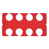 PrettyClaw EVA Pedicure Toe Separators - Red (200 Pieces/100 Pairs)