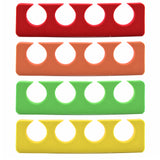 PrettyClaw EVA Pedicure Toe Separators - Red, Orange, Green, Yellow (2000 Pieces/1000 Pairs)