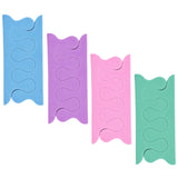 PrettyClaw EVA Pedicure Toe Separators - Purple, Pink, Blue, Green (24 Pieces/12 Pairs)