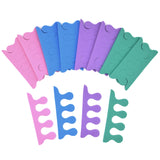 PrettyClaw EVA Pedicure Toe Separators - Purple, Pink, Blue, Green (24 Pieces/12 Pairs)