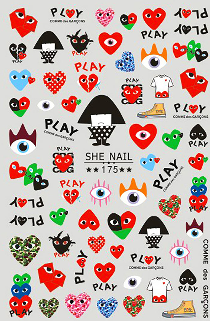Nail Stickers Cartoon Heart Play SHE-175