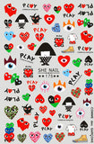 Nail Stickers Cartoon Heart Play SHE-175