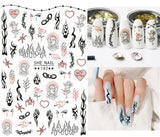 Nail Stickers Hot Flame SHE-182