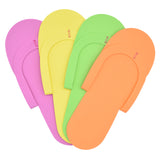 EVA Disposable Nail Spa/Salon Slippers - Orange, Green, Yellow, Purple (1 case/360 pieces)
