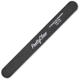 PrettyClaw Acrylic Nail Files Straight Shape 100/180 Grit - Black (10 Pieces)