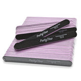 PrettyClaw Acrylic Nail Files Straight Shape 180/240 Grit - Black (1 Case/2000 Pieces)