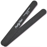 PrettyClaw Acrylic Nail Files Straight Shape 80/100 Grit - Black (1 Case/2000 Pieces)