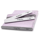 PrettyClaw Acrylic Nail Files Straight Shape 100/100 Grit - Zebra (1 Case/2000 Pieces)