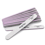 PrettyClaw Acrylic Nail Files Straight Shape 100/100 Grit - Zebra (1 Case/2000 Pieces)