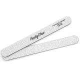 PrettyClaw Acrylic Nail Files Straight Shape 100/100 Grit - Zebra (10 Pieces)