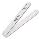 PrettyClaw Acrylic Nail Files Straight Shape 100/180 Grit - Zebra (10 Pieces)