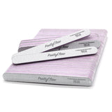 PrettyClaw Acrylic Nail Files Straight Shape 180/240 Grit - Zebra (1 Case/2000 Pieces)