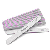 PrettyClaw Acrylic Nail Files Straight Shape 180/240 Grit - Zebra (1 Case/2000 Pieces)