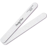 PrettyClaw Acrylic Nail Files Straight Shape 180/240 Grit - Zebra (10 Pieces)