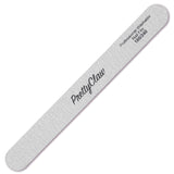 PrettyClaw Acrylic Nail Files Straight Shape 180/240 Grit - Zebra (10 Pieces)