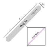 PrettyClaw Acrylic Nail Files Straight Shape 80/100 Grit - Zebra (1 Case/2000 Pieces)