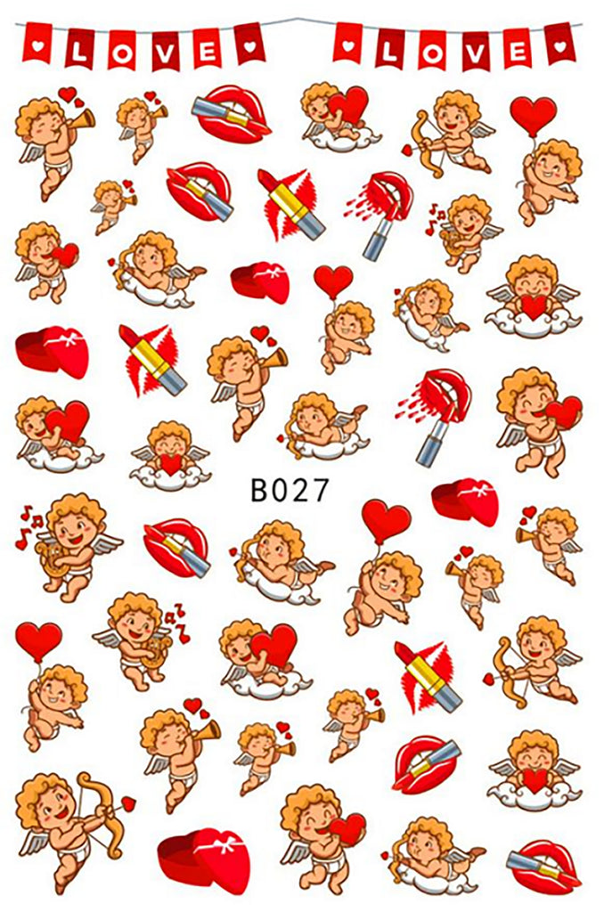 Nail Stickers Valentine's Day Cupid B-027